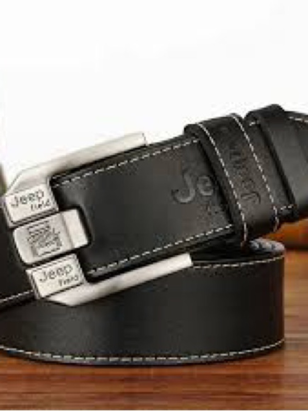 Jeep black men’s classic belt 39 inch long